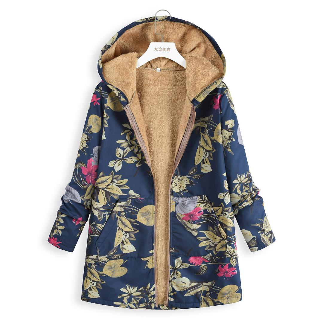 Floral Printed Coats Women 2019 Winter New Thin Fur Lapel Collar Zipper Hooded Jackets Long Sleeve Large Outerwear Tops Femme, Red
Floral Printed Coats Women 2019 Winter New Thin Fur Lapel Collar Zipper Hooded Jackets Long Sleeve Large Outerwear Tops Femme, Red