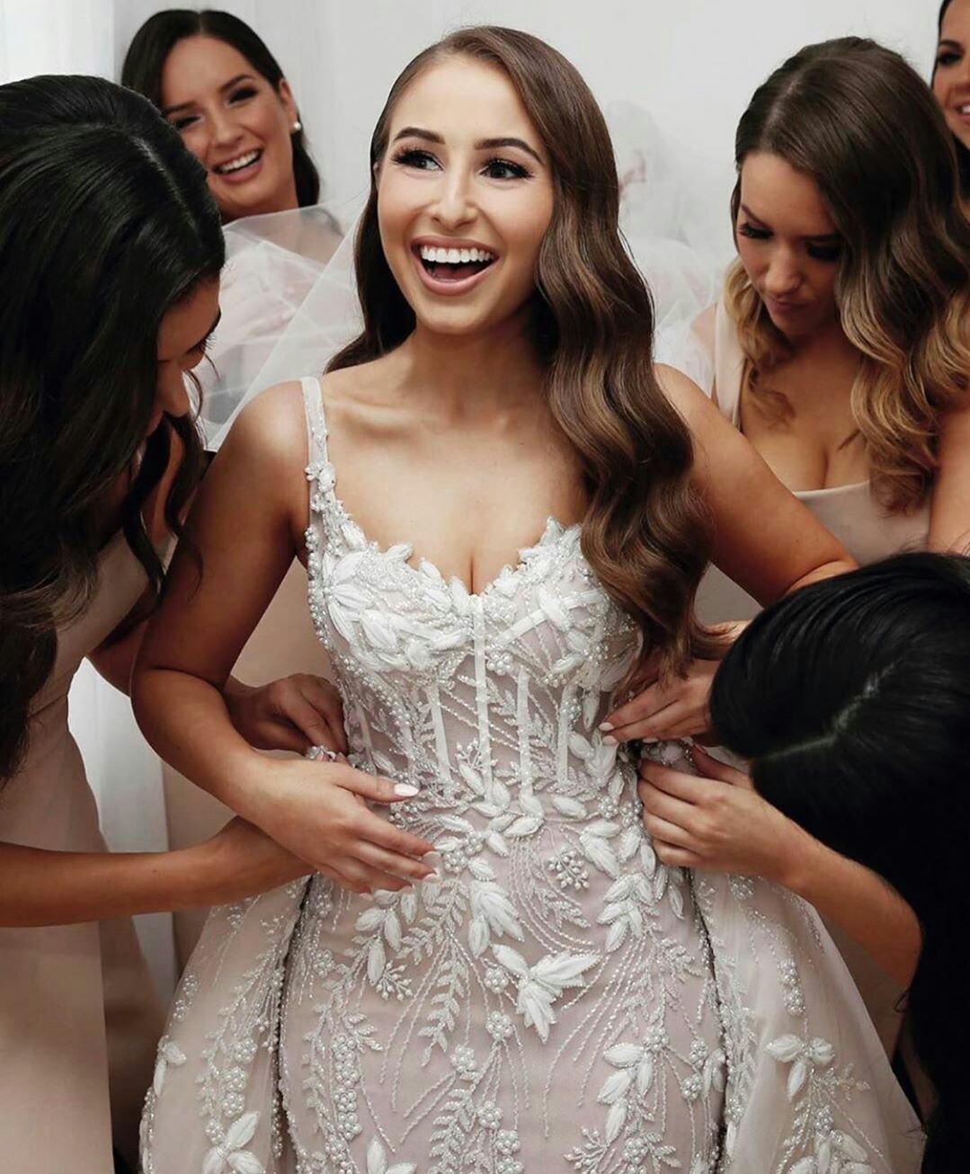 gorgeous mermaid overskirts wedding dresses with detachable train lace appliqued beaded bridal gowns plus size wedding dress robe de marie