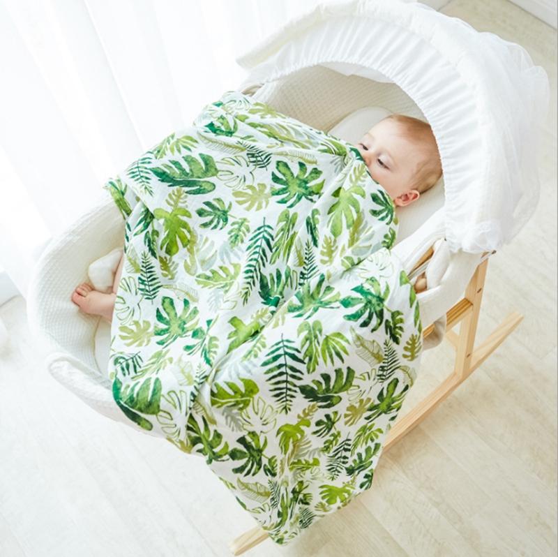 Muslin Baby Blankets Soft Swaddle Wrap Organic Cotton Baby Bath Towel Cart Nurse Cover Bedding Sheet Newborn Photography Accessories