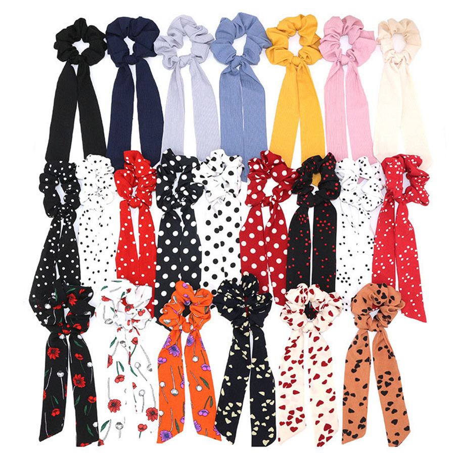 Fashion Wave Point Print Scrunchie Women Hair Scarf Elastic Hairband Bow Hair Rubber Ropes Girls Hair Ties Accessories RRA1946, As pic
Fashion Wave Point Print Scrunchie Women Hair Scarf Elastic Hairband Bow Hair Rubber Ropes Girls Hair Ties Accessories RRA1946, As pic