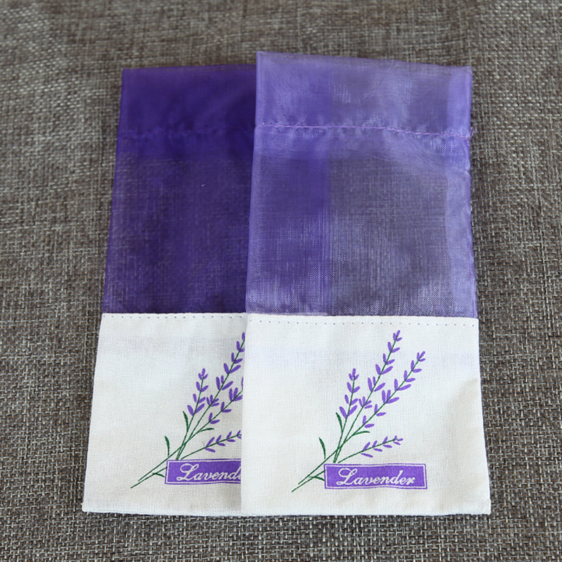 Purple Cotton Organza Lavender Sachet Bag DIY Dried Flower Sweet Bursa Wardrobe Mouldproof Gift Bag Fragrance Bag Wholesale DBC BH3106