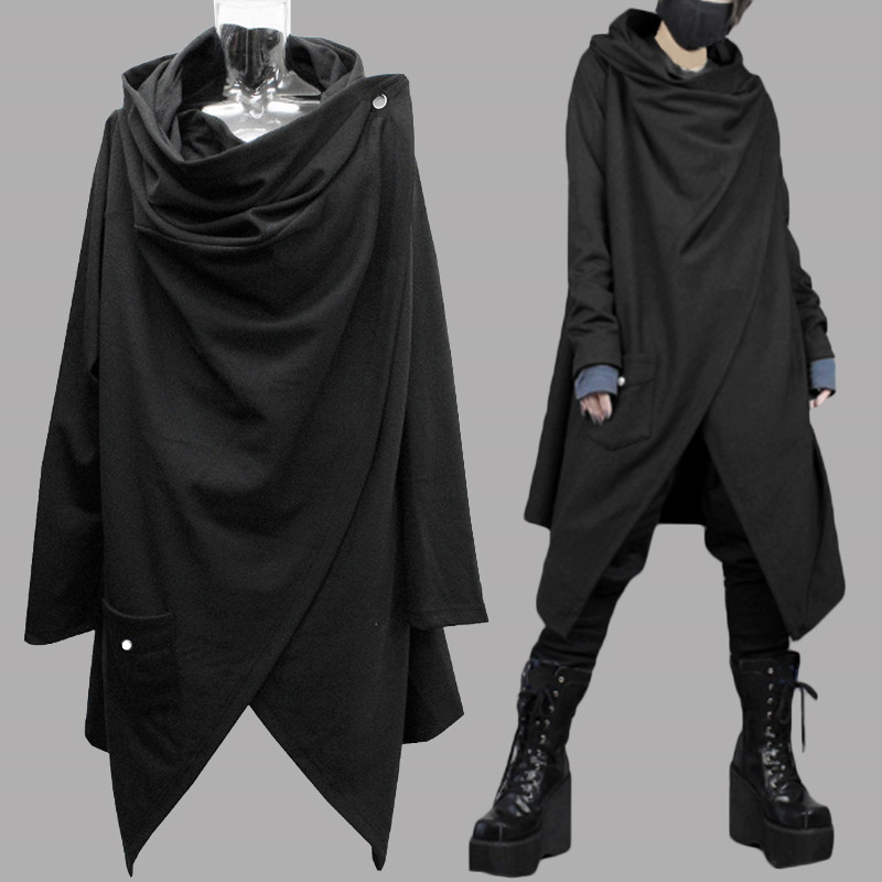 INCERUN Fashion Men Trench Coats Long Sleeve Solid Streetwear Punk Style Men Cloak Cape Vintage Cotton Casual Irregular Jackets, Black
INCERUN Fashion Men Trench Coats Long Sleeve Solid Streetwear Punk Style Men Cloak Cape Vintage Cotton Casual Irregular Jackets, Black