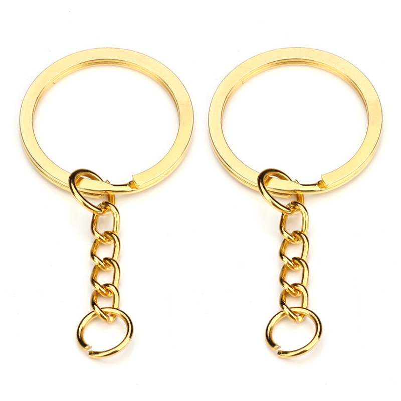 28mm Gold Key Ring Keychain Round Split Rings with Short Chain Rhodium Bronze Keyrings Women Men DIY Jewelry Making Key Chains Accessories
28mm Gold Key Ring Keychain Round Split Rings with Short Chain Rhodium Bronze Keyrings Women Men DIY Jewelry Making Key Chains Accessories