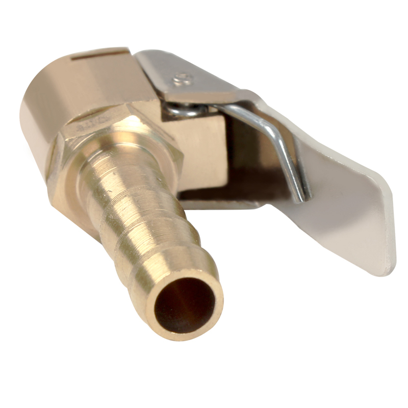 Car Tyre Valve Air Pump Chuck Clip Tire Inflator Valves Connector High Quality 6mm 8mm Clamp Brass Auto Truck Tyres