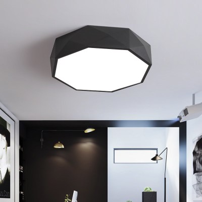 Modern Bedroom Sitting Room LED Ceiling Lights Act Role Ofing Circular Geometric Kitchen Toilet Absorb Dome Light