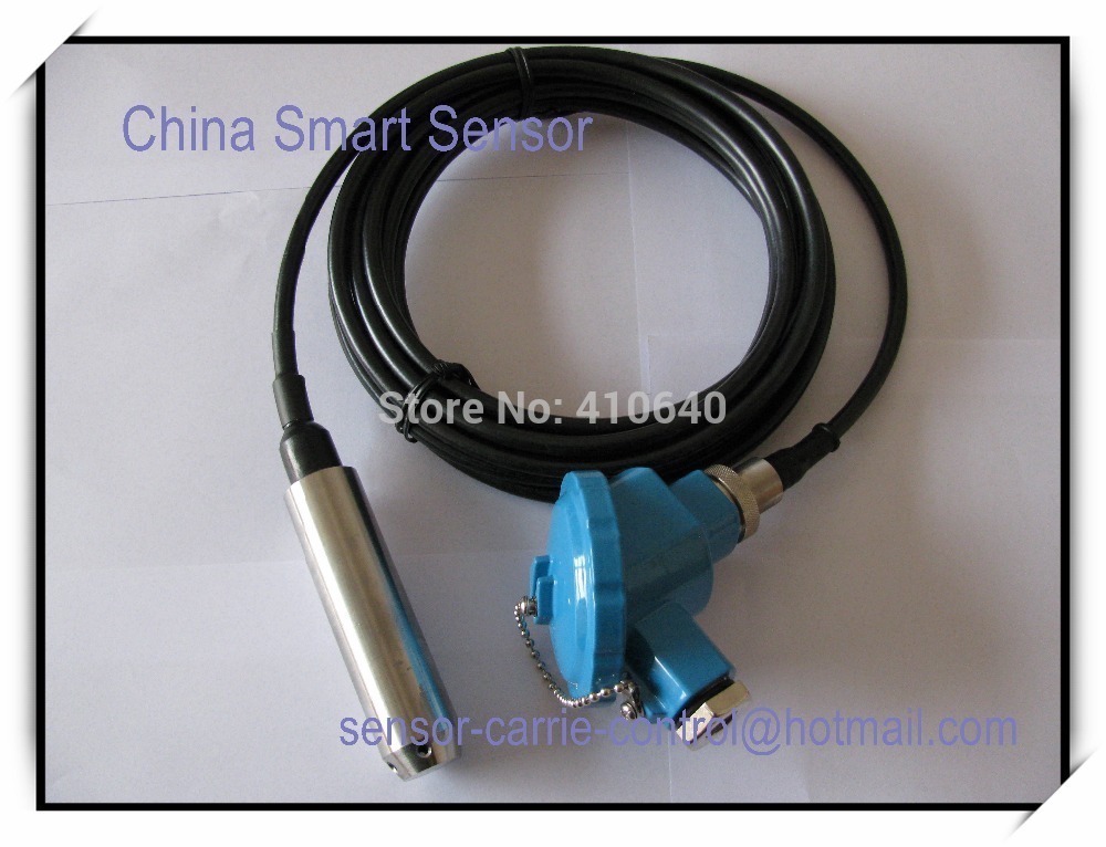 4 to 20 mA Throw-in Type Level Transmitter Level Transducer Level Sensor 0-5mH2O/50kPa 5 Meters Cable Other range is available