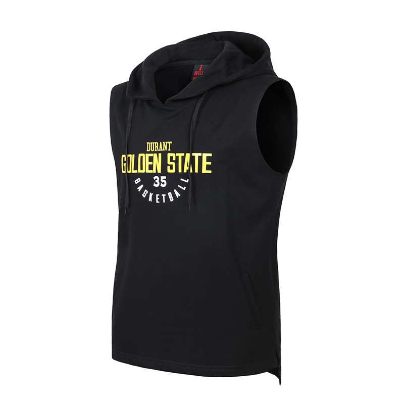 Sports Hoodies // training suit loose sleeveless hooded basketball vest training clothes
