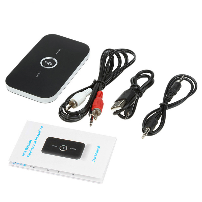 Bluetooth 5.0 Audio Transmitter Receiver 2 In 1 RCA 3.5mm 3.5 Aux Jack USB Stereo Music Wireless Adapter for Car TV PC Speakers