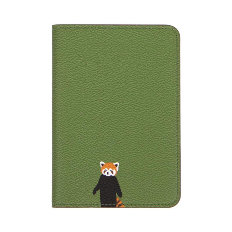 Cute little fresh animal and plant travel passport holder - green panda 
Cute little fresh animal and plant travel passport holder - green panda