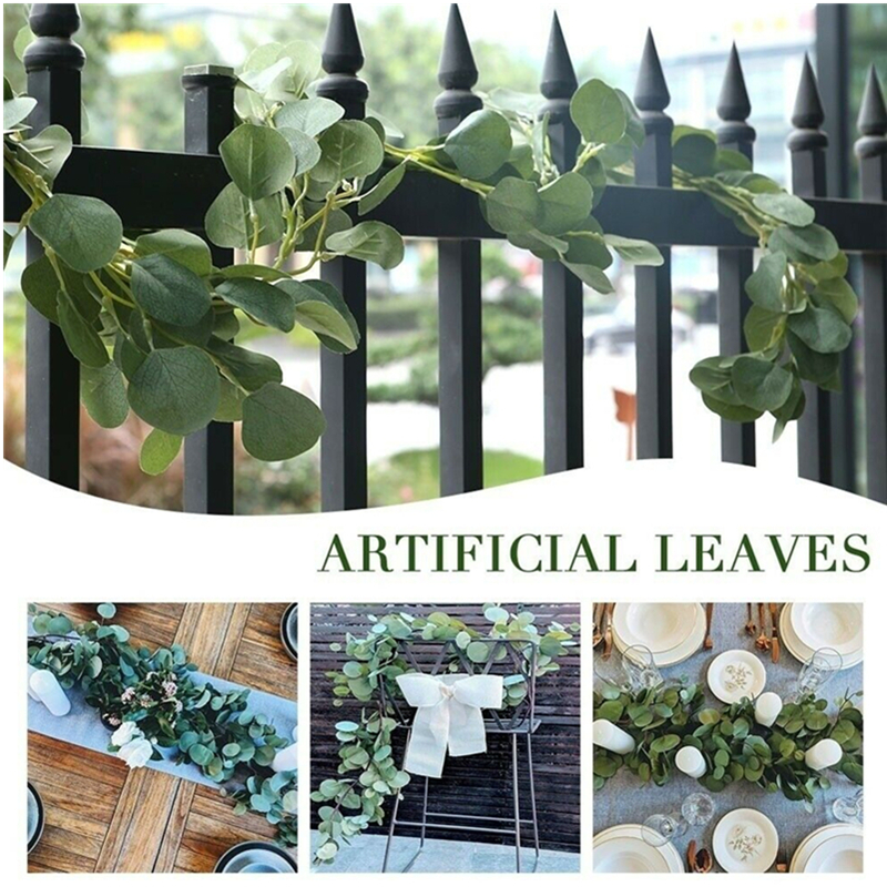 2M Artificial Fake Eucalyptus Garland Long Leaf Plants Greenery Foliage Decor Simulation Eucalyptus Wedding Party Decorations, 06
2M Artificial Fake Eucalyptus Garland Long Leaf Plants Greenery Foliage Decor Simulation Eucalyptus Wedding Party Decorations, 06