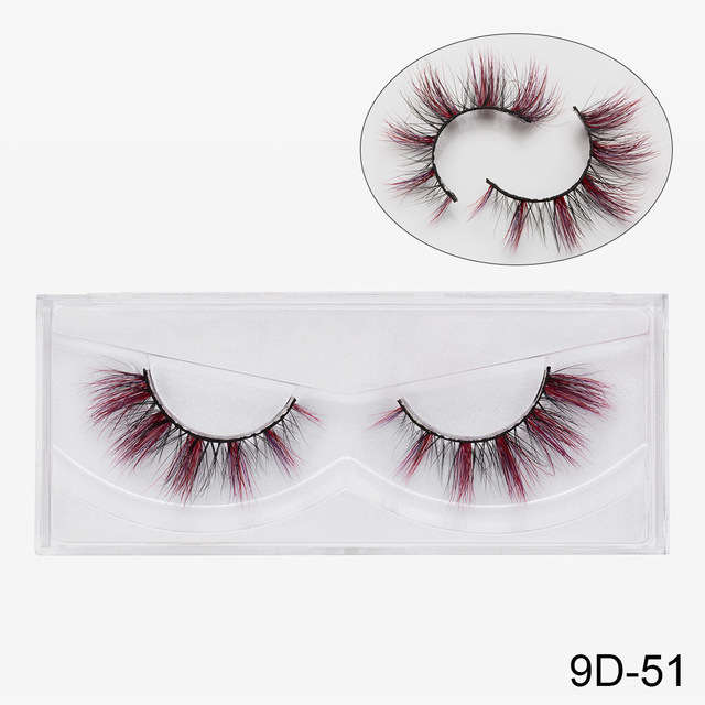 New color 3D luxury mink lashes natural long individual thick fluffy colorful false eyelashes Makeup Extension Tools 9D51-9D69
New color 3D luxury mink lashes natural long individual thick fluffy colorful false eyelashes Makeup Extension Tools 9D51-9D69