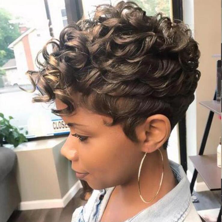 Best-selling Ladies Short Hair Wigs Europe Africa Fashion Curly Brown Hair Wigs Heat Resistant Synthetic Hair Wig Rose Inner Net, Medium brown
Best-selling Ladies Short Hair Wigs Europe Africa Fashion Curly Brown Hair Wigs Heat Resistant Synthetic Hair Wig Rose Inner Net, Medium brown