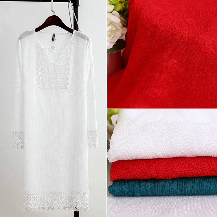 Silk Fabric Plain 100% Polyester Woven Dyed Plain Chiffon Fabric Women's Dress Halter Shirt Bedding Sewing
Silk Fabric Plain 100% Polyester Woven Dyed Plain Chiffon Fabric Women's Dress Halter Shirt Bedding Sewing