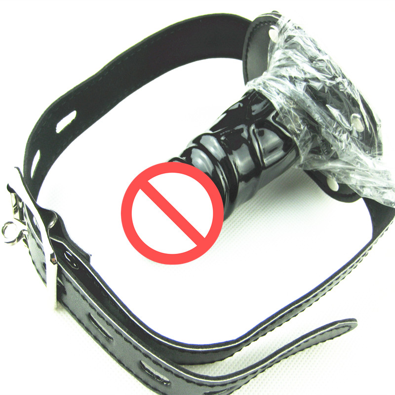 BDSM Museau Gode Gags Bouche Bit Pénis Gag Stopper Fetish Torture Kinky Play Bondage Gear Contraintes Adult Sex Toys pour Femmes Dropshipping