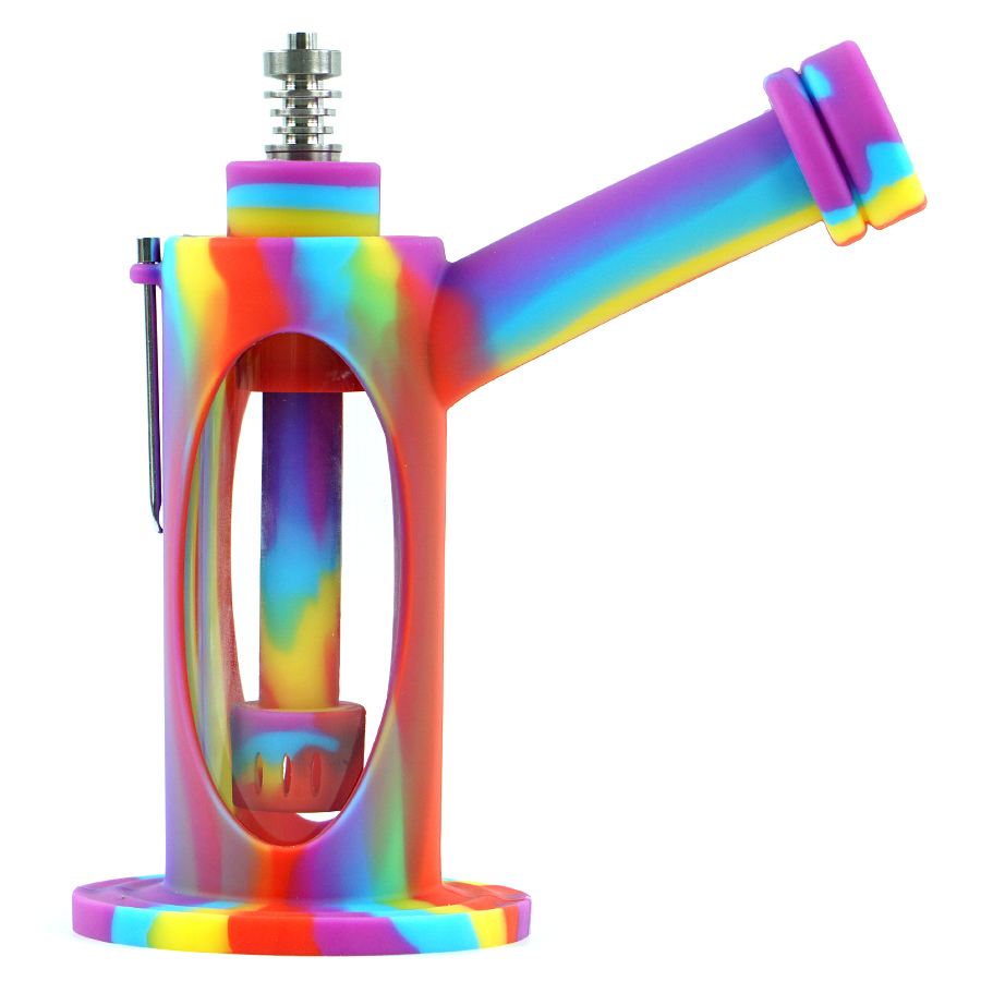 Hookahs Gun Head Shape Unique Style Grade Silicone Water Pipe Dab Rig Hookah Bong with Glass Bowl
Hookahs Gun Head Shape Unique Style Grade Silicone Water Pipe Dab Rig Hookah Bong with Glass Bowl