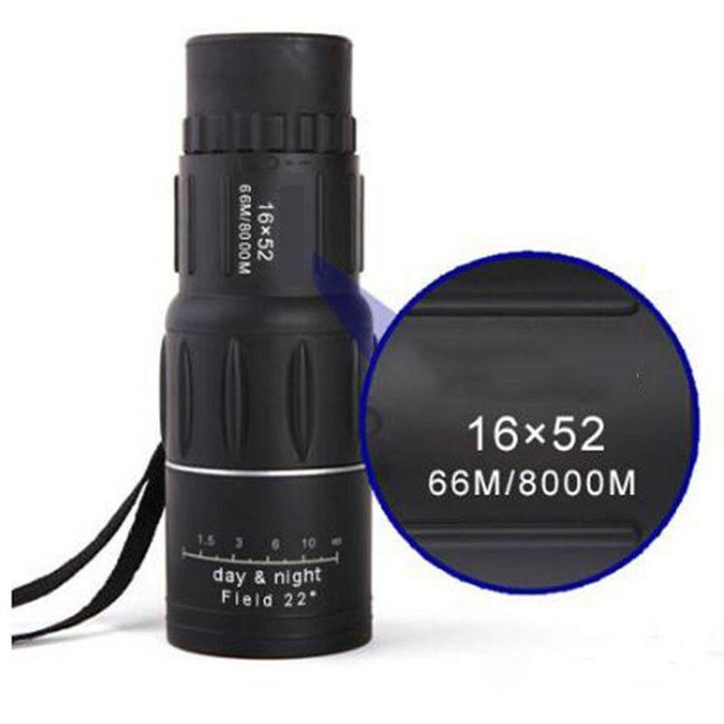 16 x 52 Focus Zoom Monocular Binoculars Optic Lens Telescope Day Night Vision telescopio Binoculares for outdoor hunting
16 x 52 Focus Zoom Monocular Binoculars Optic Lens Telescope Day Night Vision telescopio Binoculares for outdoor hunting