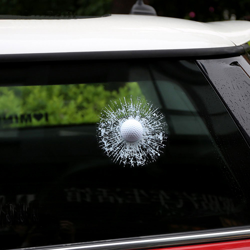 Car 3D Sticker White Golf Ball Football Basketball Tennis Baseball Hit Glass Window Windshield Creative Sticker
Car 3D Sticker White Golf Ball Football Basketball Tennis Baseball Hit Glass Window Windshield Creative Sticker