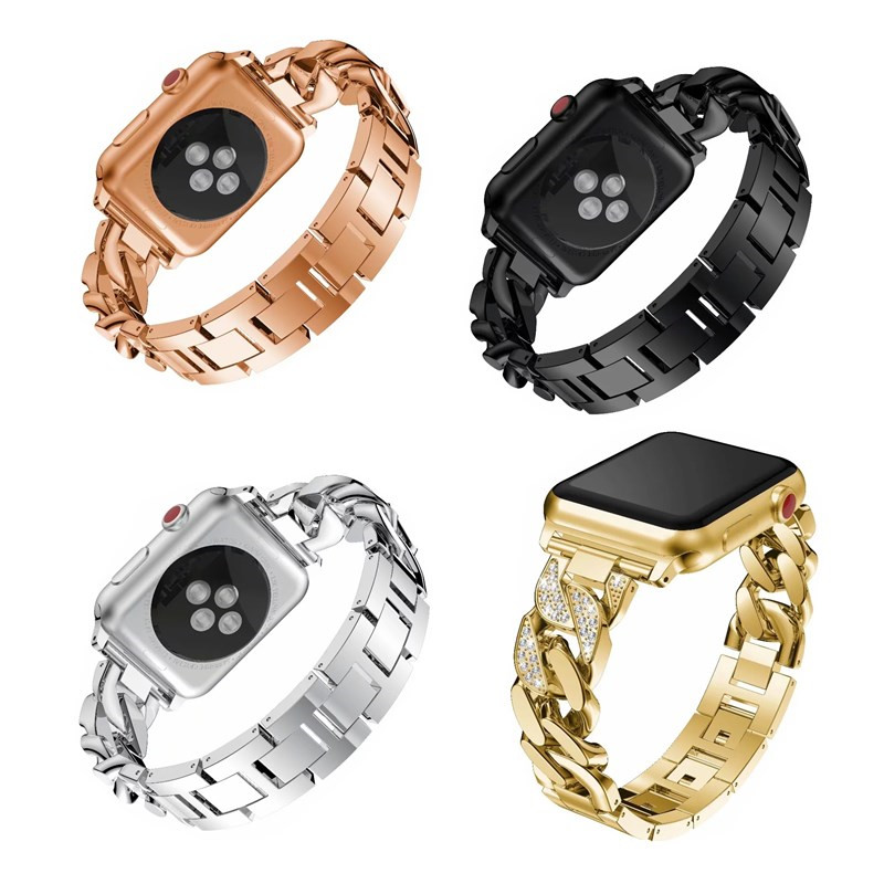 Rhinestone Diamond Women Watch Bracelet for Apple Watch Band Series 1/2/3 Round Stainless Steel Strap for iWatch 38mm 42mm
Rhinestone Diamond Women Watch Bracelet for Apple Watch Band Series 1/2/3 Round Stainless Steel Strap for iWatch 38mm 42mm