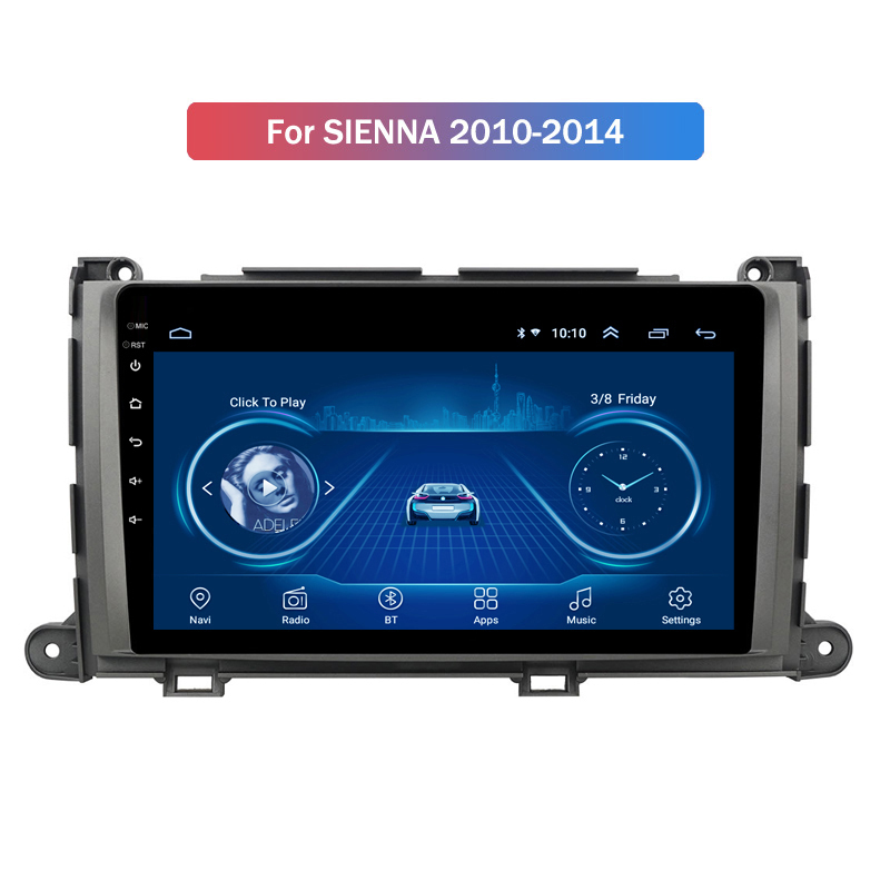 10.1 INCH Car Radio Video Gps Navigation for Toyota SIENNA 2010-2014 Android DVD Player with 1G RAM 16G ROM
10.1 INCH Car Radio Video Gps Navigation for Toyota SIENNA 2010-2014 Android DVD Player with 1G RAM 16G ROM