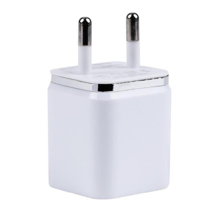 Metal Dual USB wall Charger Phone Charger US EU Plug 21A AC Power Adapter Wall Charger Plug 2 port for Ip 11 pro max Samsung Xiao4317527