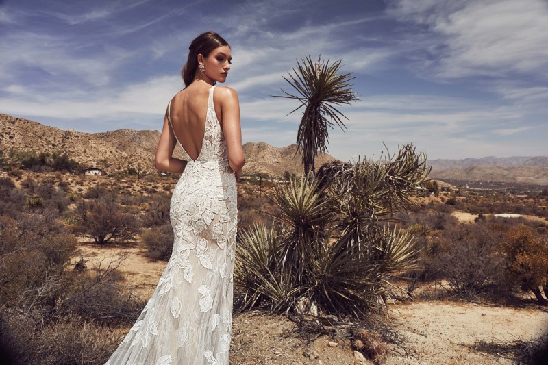 calla blanche mermaid wedding dresses sexy v neck lace bridal gowns sleeveless backless sweep train vintage boho bohemian wedding dress