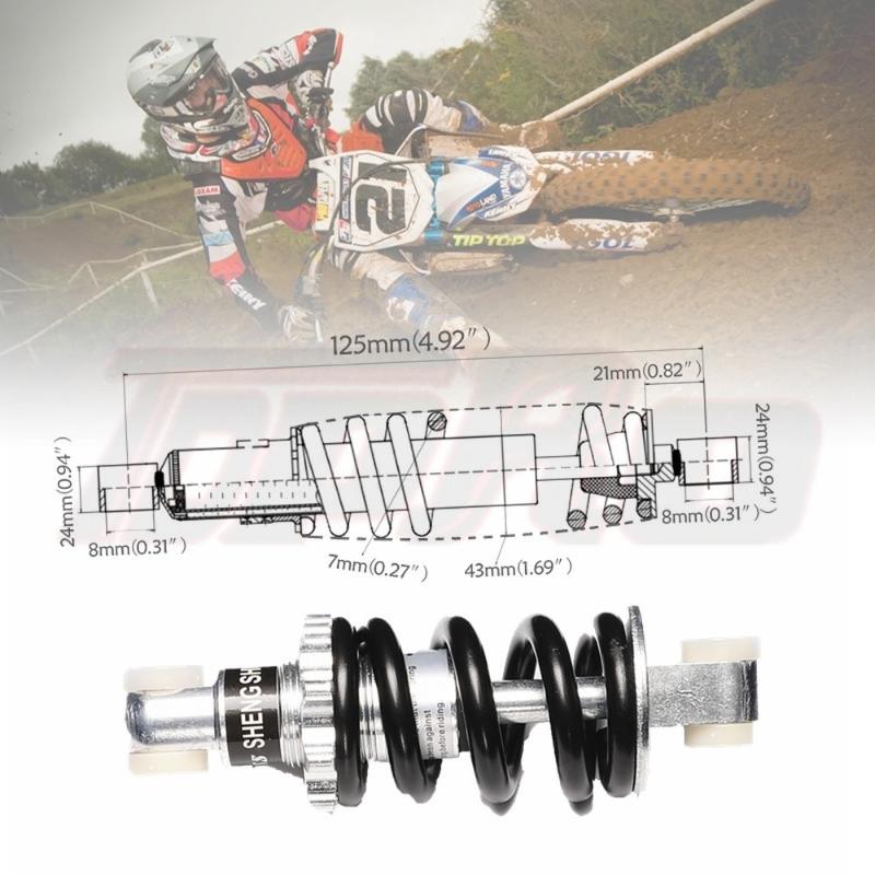 TDPRO Motor Rear Absorber Damper Suspension Spring 125mm 750LBS For Bicycle Mini ATV Quad Dirt Scooter Go Kart Pocket Bike
TDPRO Motor Rear Absorber Damper Suspension Spring 125mm 750LBS For Bicycle Mini ATV Quad Dirt Scooter Go Kart Pocket Bike