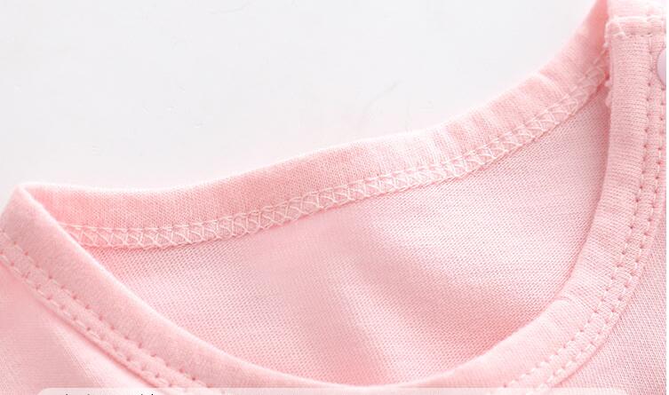 Cotton Infant Girls' Summertime Rompers - Elegant 'I Love Papa & Mama' Design for Newborns to One-Year Olds