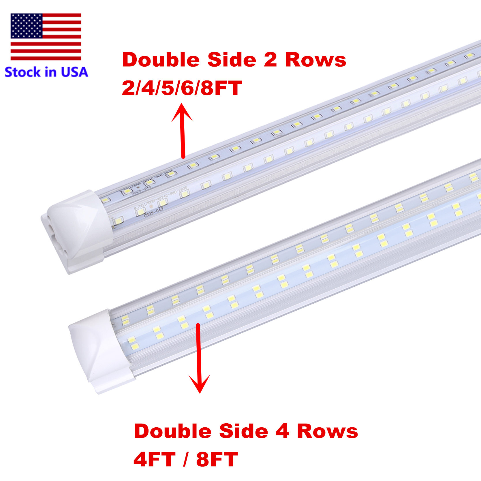 LED Tube 8FT V Shaped 4 Feet 8Feet T8 Integrated Tube Cooler Door Double Sides 4 Rows 120W LED Fluorescent Tube Light
LED Tube 8FT V Shaped 4 Feet 8Feet T8 Integrated Tube Cooler Door Double Sides 4 Rows 120W LED Fluorescent Tube Light