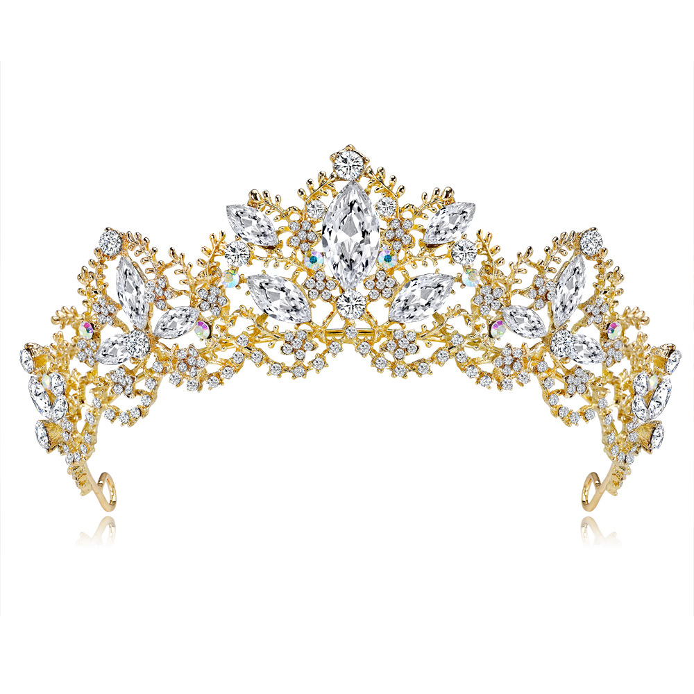 Fashion New Gold Silver Crystal Pearl Crown Wedding Tiara Bridal Hair Jewelry Hair Accessories Princess Pageant Crowns Gift For Women, White;golden
Fashion New Gold Silver Crystal Pearl Crown Wedding Tiara Bridal Hair Jewelry Hair Accessories Princess Pageant Crowns Gift For Women, White;golden