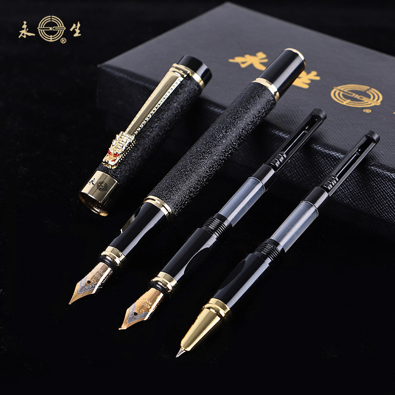 Fountain Dragon Clip Three Nibs Caligraphy Pen Set Office Gift for Students Stationery Financial Business Art Supplies, Red
Fountain Dragon Clip Three Nibs Caligraphy Pen Set Office Gift for Students Stationery Financial Business Art Supplies, Red