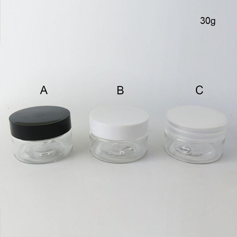 50 x 30g DIY Mini Portable Small Jar Pot Box Makeup Nail Art Cosmetic Cream 30cc Box Black Clear White Cap Container Plastic Jar
50 x 30g DIY Mini Portable Small Jar Pot Box Makeup Nail Art Cosmetic Cream 30cc Box Black Clear White Cap Container Plastic Jar