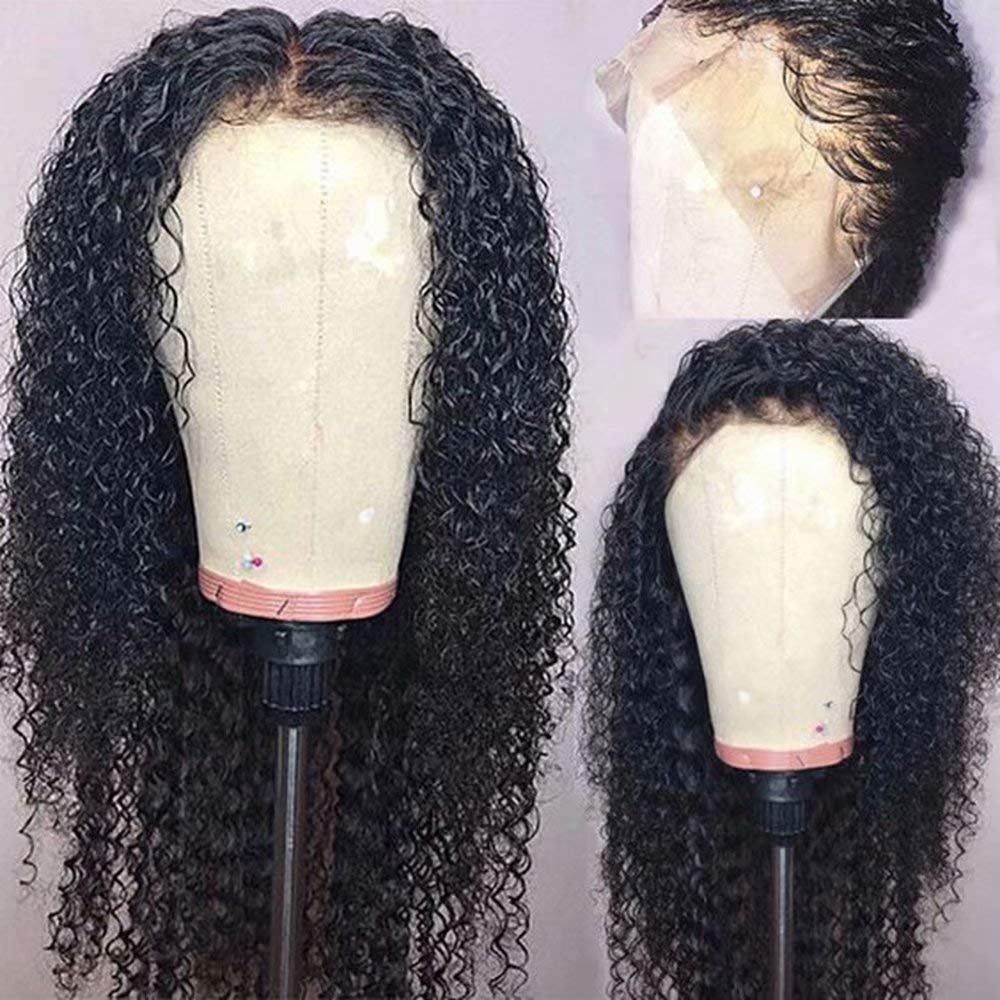 Mongolian Kinky Curly Wigs For Women human Lace Closure 360 Front Hair 13X4 Frontal Wig