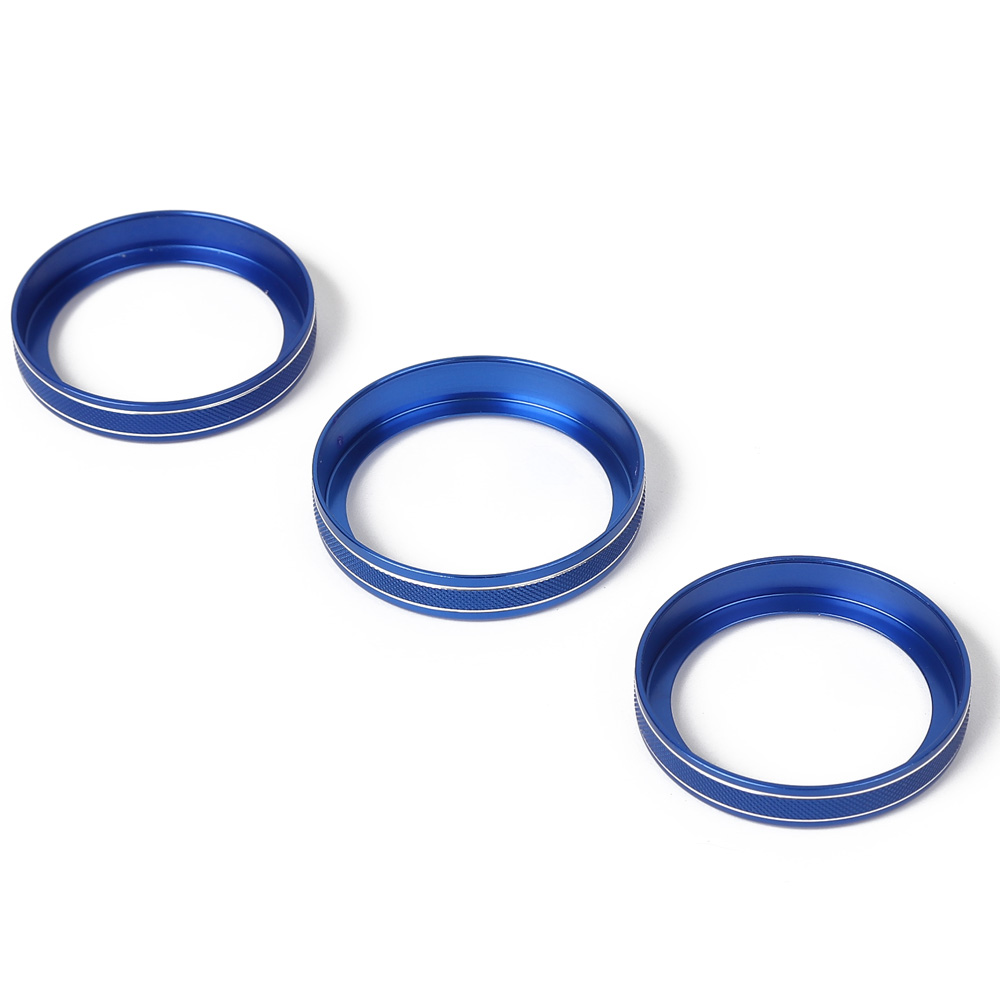 Aluminum Alloy Headlight And Air Conditioning Rotary Decorative ring Decoration Cover Fit for Jeep Wrangler JL Auto Interior Accessories