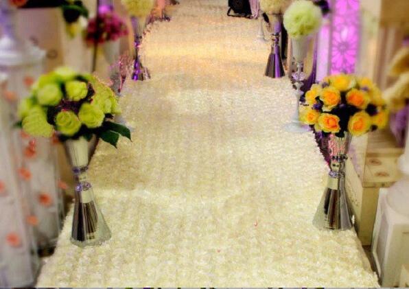 Wedding Decoration-Multicolor stereo rose fabric, 3D wedding carpet For Wedding background 10 Meters/lot, 13 colors