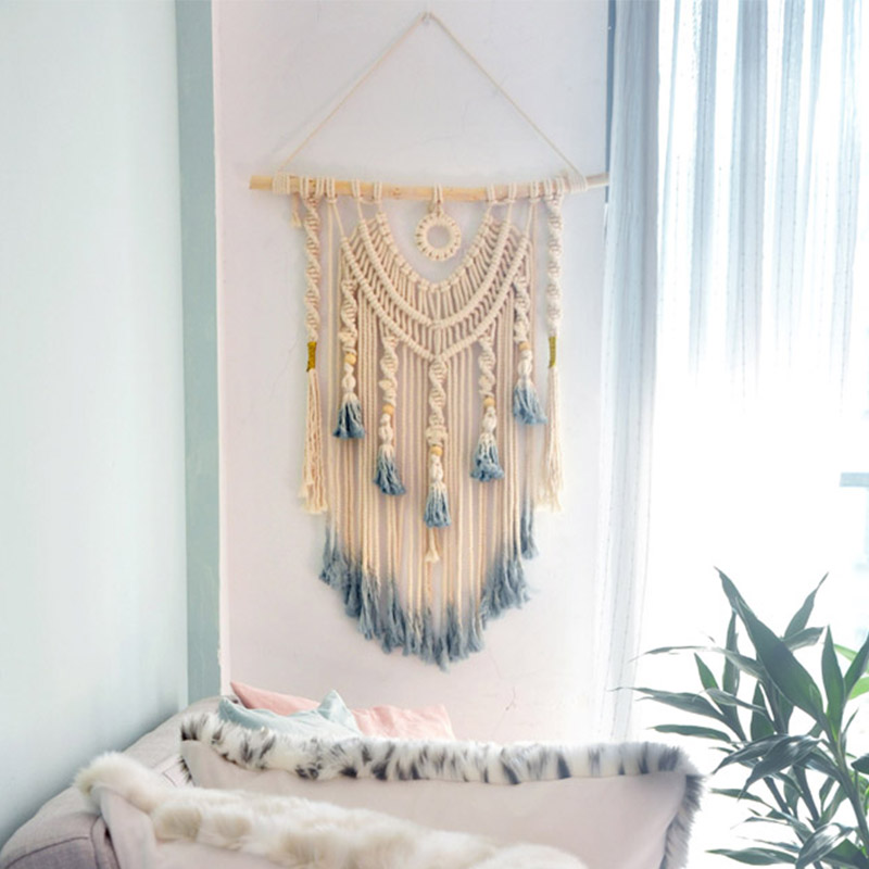 Woven Wall Hanging Macrame dream catcher Wall Hanging Large Above Bed Decor Neutral Boho Home DecorTapestry