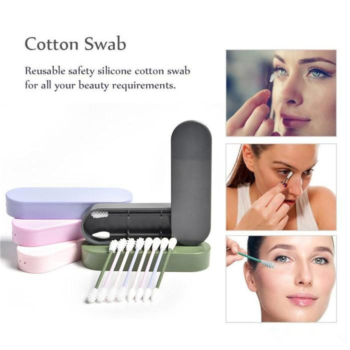 Lastswab 2pcs Reusable Cotton Swab Ear Cleaning Cosmetic Silicone Buds Swabs Sticks Double-headed Recycling For Cleaning Makeup 6sets, Pink
Lastswab 2pcs Reusable Cotton Swab Ear Cleaning Cosmetic Silicone Buds Swabs Sticks Double-headed Recycling For Cleaning Makeup 6sets, Pink