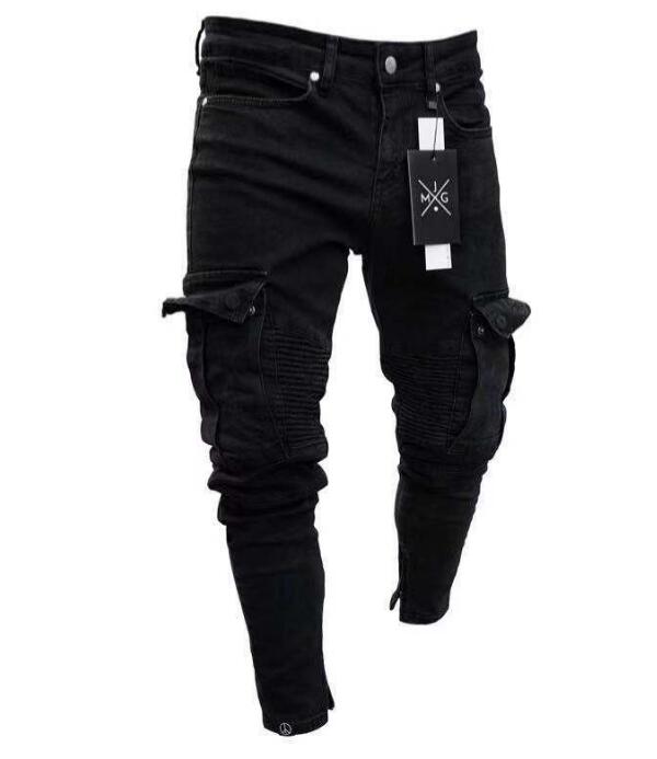 20SS Mens Designer Jeans Stretch men's jeans trend knee hole zipper feet trousers BLACK color size S
20SS Mens Designer Jeans Stretch men's jeans trend knee hole zipper feet trousers BLACK color size S