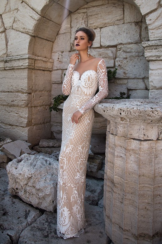 Backless Wedding Dresses With Detachable Skirt Sweetheart Long Sleeve Lace Appliques Beach Mermaid Wedding Dress Plus Size Bridal Gowns