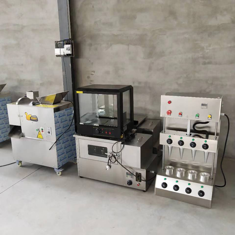 Quality assurance new commercial large vertical pizza cone machine hot multi-function rotary pizza oven machine and Display case