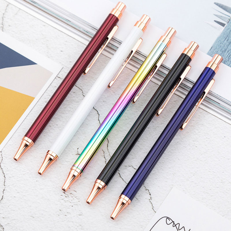 Hot selling Simple Metal Bullet Type 1.0 Ballpoint Pens School Office Supplies Business Stationery Student Gift, As picture
Hot selling Simple Metal Bullet Type 1.0 Ballpoint Pens School Office Supplies Business Stationery Student Gift, As picture