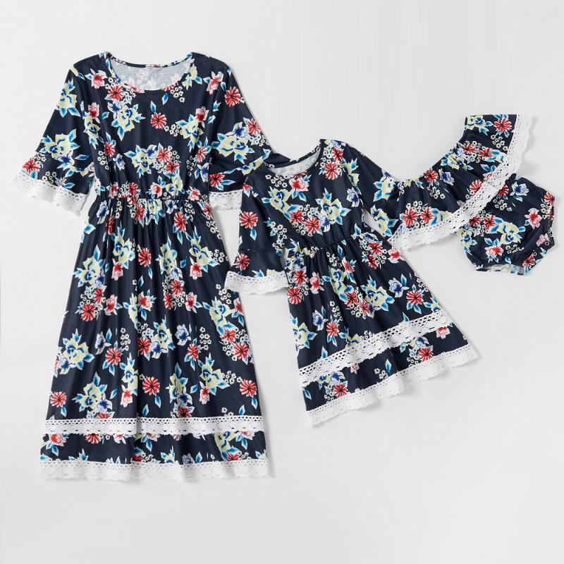 Flower Mother Daughter Matching Dresses Short Sleeve Lace Mommy and Me Clothes Family Look Mom Baby Women Girls Dress Outfits, St-red
Flower Mother Daughter Matching Dresses Short Sleeve Lace Mommy and Me Clothes Family Look Mom Baby Women Girls Dress Outfits, St-red