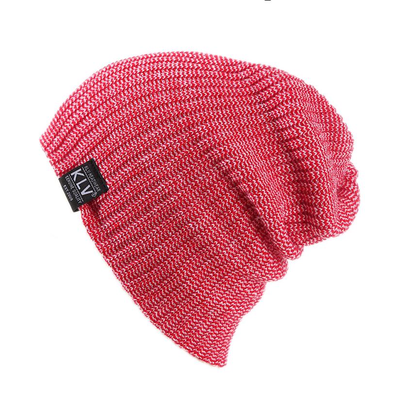 KLV winter women caps Wool knitted boy girl hat Warm Crochet Beanie Skull Slouchy Caps female hats warm gorro Hip-hop Slouch 2 S18120302