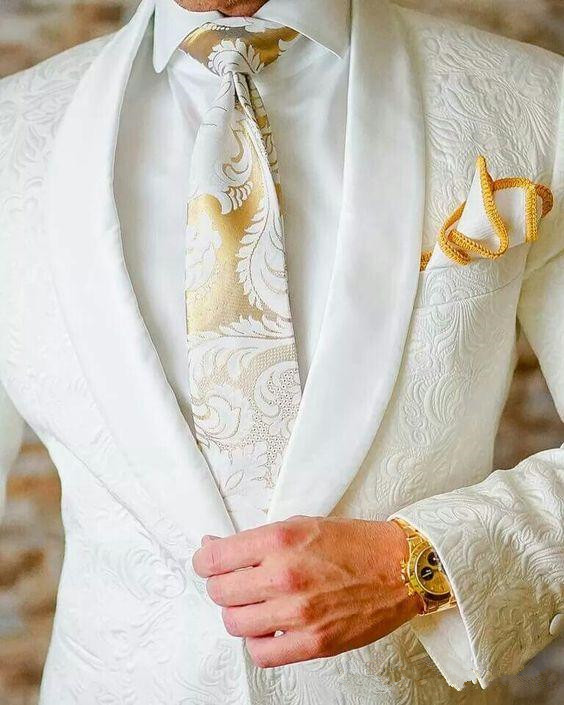 2019 Vintage White Paisley Tuxedos British Style Dinner Jacket Shawl Lapel Custom Made Mens Suit Slim Fit Blazer Wedding Suits for Men(Suit+
2019 Vintage White Paisley Tuxedos British Style Dinner Jacket Shawl Lapel Custom Made Mens Suit Slim Fit Blazer Wedding Suits for Men(Suit+