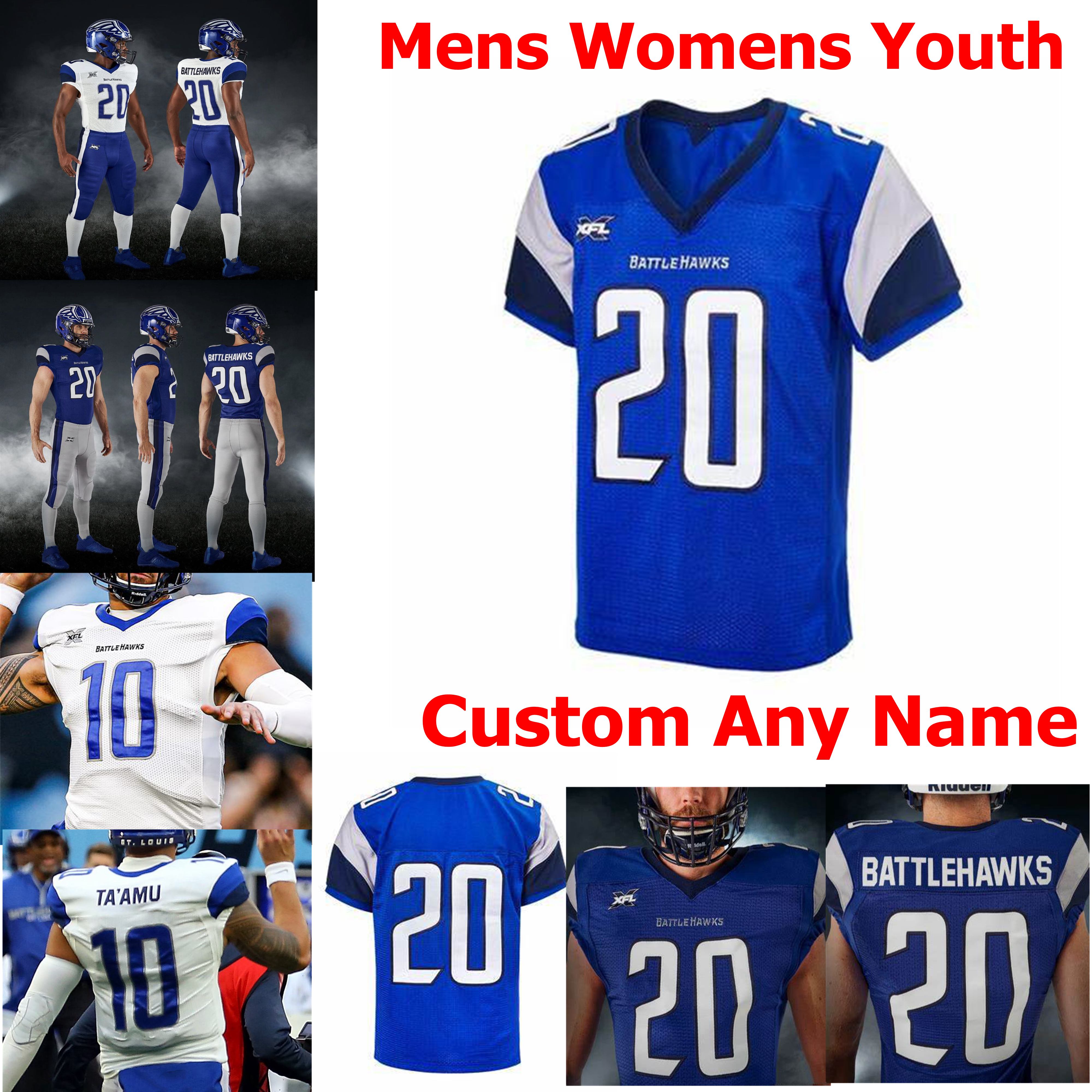 2020 St. Louis BattleHawks XFL Football Jerseys Mens 10 Ta'amu Jersey Kenny Robinson Matt Jones T. Reed Carlton Agudosi Custom Stitched, Black;red
2020 St. Louis BattleHawks XFL Football Jerseys Mens 10 Ta'amu Jersey Kenny Robinson Matt Jones T. Reed Carlton Agudosi Custom Stitched, Black;red