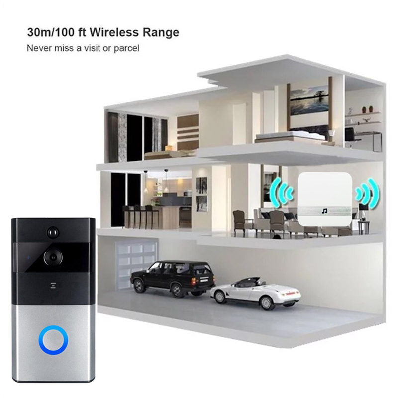 

Top quality Z-BEN Wireless Video Door Phone HD PIR WIFI Doorbell Intercom 720P IP Camera Battery Power Audio SD Card Slot Outdoor Security