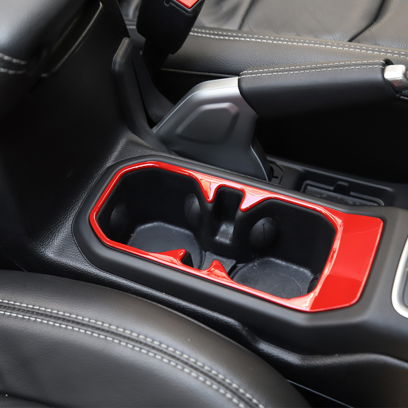 Red Front Water Cup Holder Decorative Cover For Jeep Wrangler JL 2018 Factory Outlet High Quatlity Auto Internal Accessories