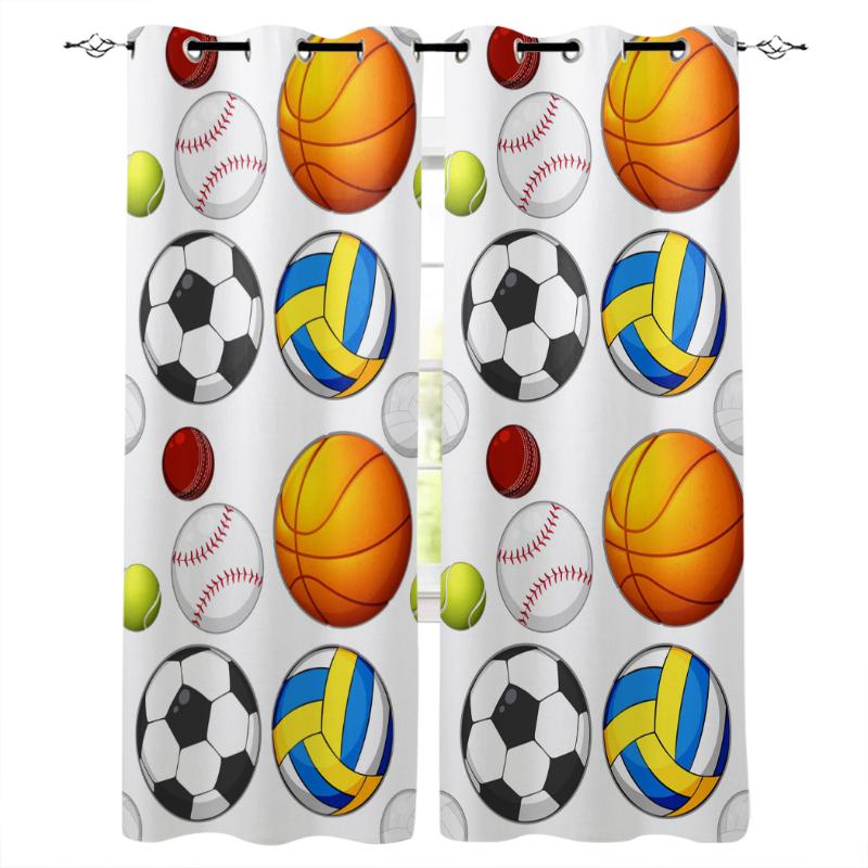 Sports Ball Football Basketball Bedroom Kitchen Curtains Living Room Decoration Items Window Curtains for Living Room, As pic
Sports Ball Football Basketball Bedroom Kitchen Curtains Living Room Decoration Items Window Curtains for Living Room, As pic