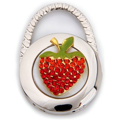 Fashion Round Metal Folding Rhinestone Strawberry Handbag Bag Purse Hook Hanger Holder
Fashion Round Metal Folding Rhinestone Strawberry Handbag Bag Purse Hook Hanger Holder