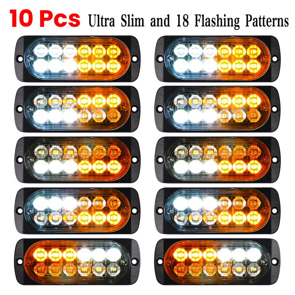 Rush Sale! 10PCS Emergency 12 LED Amber White Strobe Light Tow Truck Flashing 12V-24V lamp light bulbs led car Wholesale CSV, As pic
Rush Sale! 10PCS Emergency 12 LED Amber White Strobe Light Tow Truck Flashing 12V-24V lamp light bulbs led car Wholesale CSV, As pic