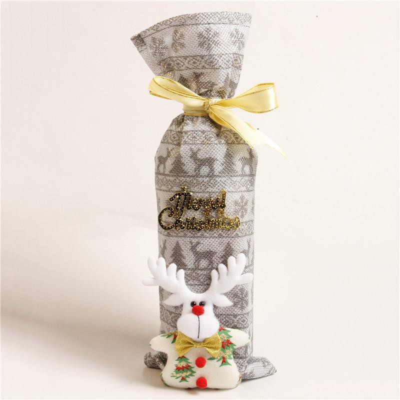 Christmas Xmas Wine Bottle Cover Bag Santa Claus Snowman Elk Bear Bottle Cover Dinner Table Decoration for Home
Christmas Xmas Wine Bottle Cover Bag Santa Claus Snowman Elk Bear Bottle Cover Dinner Table Decoration for Home